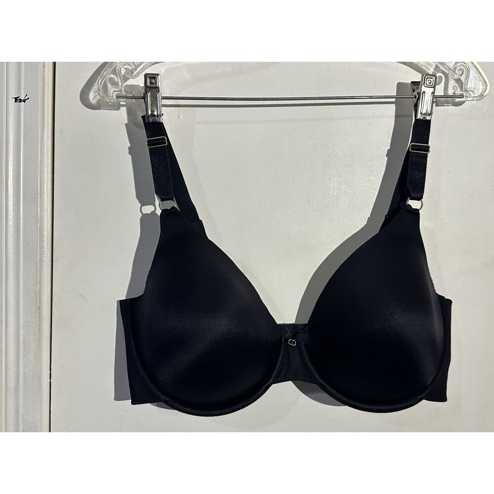 Vanity Fair Black Full Coverage Bra, Size 38DD